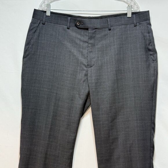 Lauren Ralph Lauren Men’s Wool Blend Dress Pants Gray 38x30 Flat Front - Picture 5 of 13